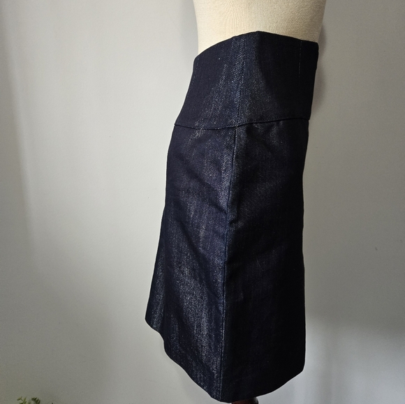 TALULA ARITZIA Silver Indigo Bustier Denim Mini Skirt. Size 6 - Picture 3 of 13